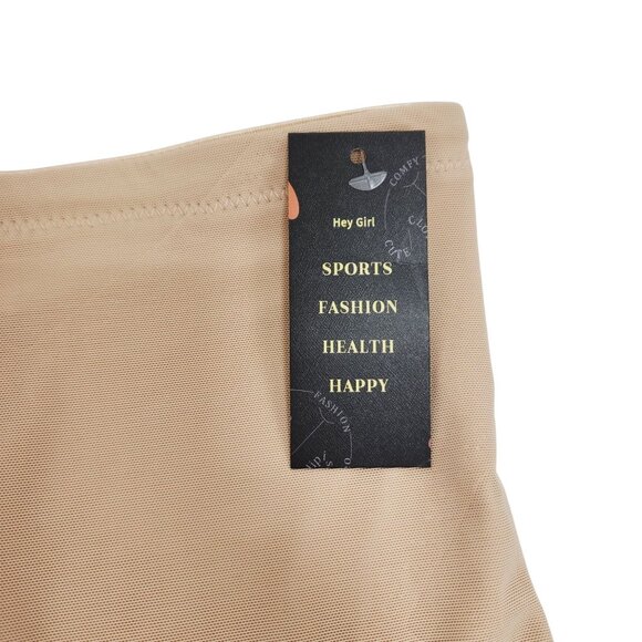 High-Waist Beige Shapewear Briefs For Women Size S - Picture 3 of 6